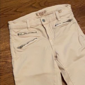 J BRAND zip detail skinny jeans